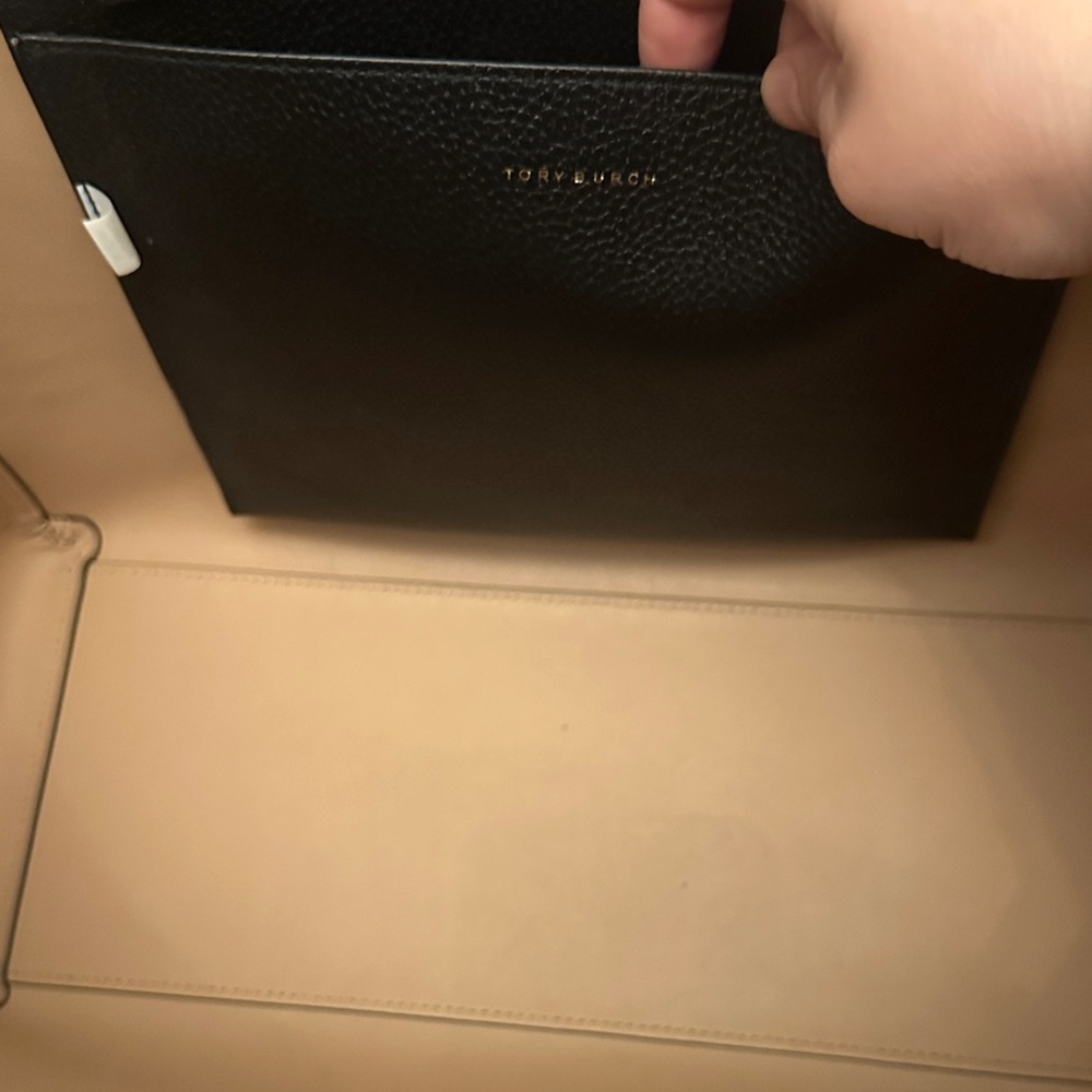Tory Burch Black Leather Tote - Picture 8 of 12